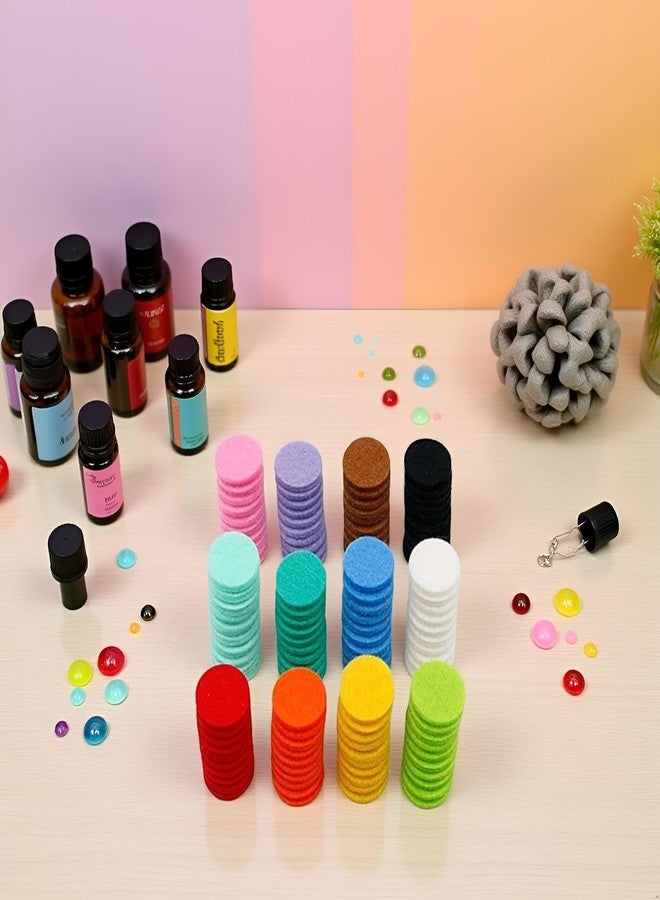 Tustao 120 Pcs Colour Essential Oil Diffuser Locket Necklace Refill Pads/Aromatherapy Diffuser Necklace Replacement Pads/Thickened/Washable/Highly Absorbent for Aroma Diffuser Pendant Aromatherapy Diffusers - Image 3